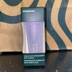 BNWT STARBUCKS 2021 COLD CUP ORNAMENT KEYCHAIN